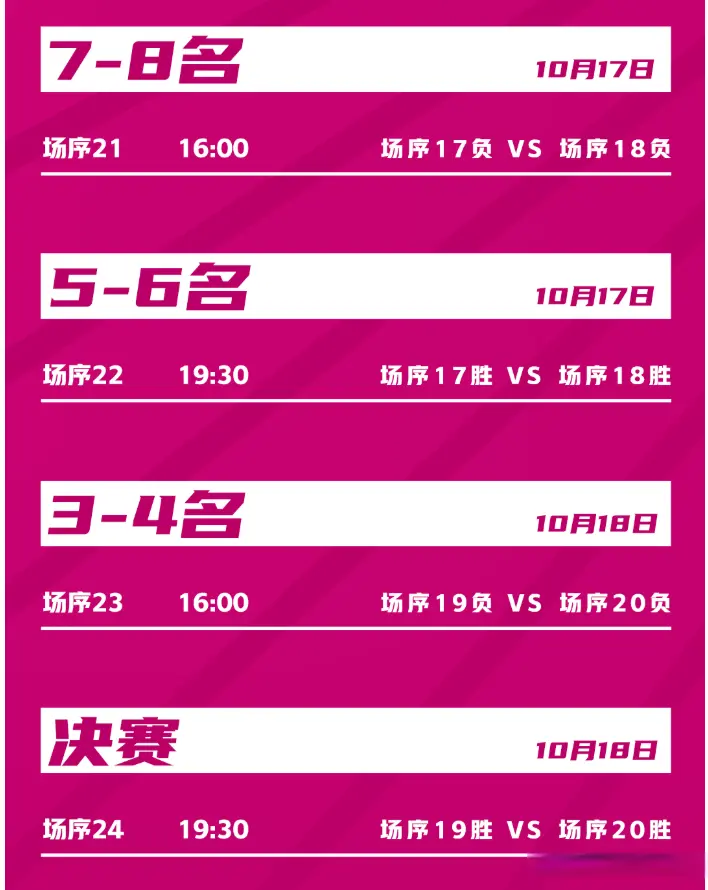 浙江, 相应赛程也, 已经出炉